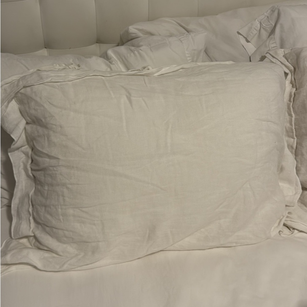 White Linen Bedding